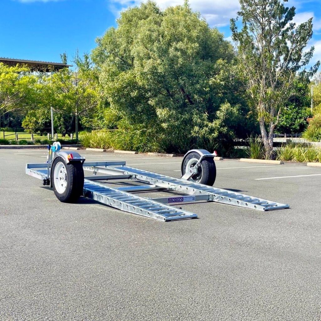 Raceking Car Trailers - Lowering Race Car Trailer